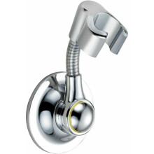 Supporto a parete per soffione doccia portatile, compatibile con tubi doccia universali, angolazione regolabile, design minimalista, installazione