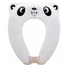 Silicone Portable Toilet Seat for Toddlers, Lightweight Durability with Non-Slip Design, Cute Potty Chair for Travel and Home (7.1 x 5.9 Inches When F