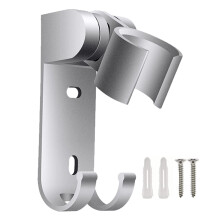 Support universel pour pommeau de douche, support de montage en aluminium spatial entièrement réglable pour douchette à main de 3/4 pouce,