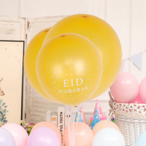 Εορταστικά μπαλόνια λάτεξ για πάρτι Eid και γενεθλίων Φυσική ενυδατική φόρμουλα 2