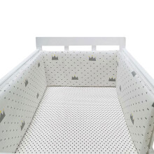 Breathable Cot Bumper 150cm X 30cm Cot Bed Bumper Crib Bumper Padded Cotbed Bumper