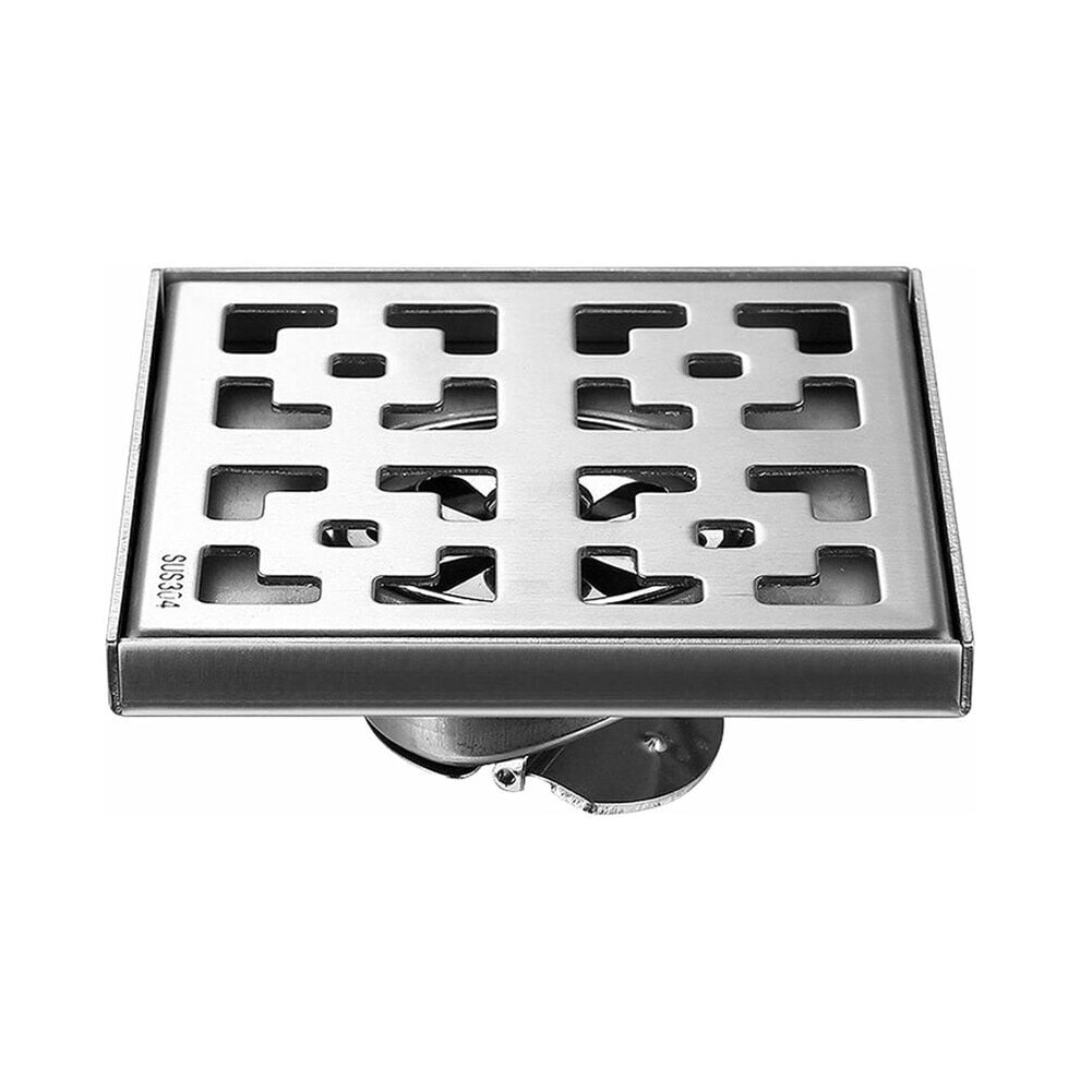 Easy Clean Shower Drain, 304 Stainless Steel Grid Plate With Removable Cover, High Flow Rate Shower Drain For Bathroom, Kitchen, And Garage Applicatio 9061222029669