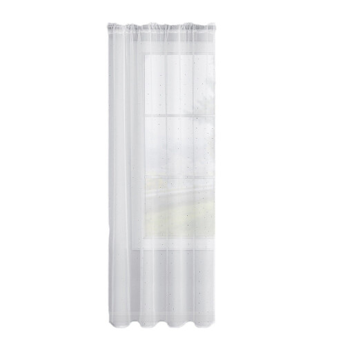 2Pieces Semi Sheer Curtains White Lights Adjusting-132x213cm