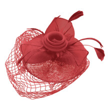Chapéu Pillbox Vintage, Fascinator Feminino com Confecção em Penas e Gaze, Detalhes Inspirados em Véus de Flores e Gaiolas, Fascinators Feitos à