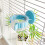2Pcs Bird Cage Water Bowls With Clips Durable Feeding Cups-Blue 7