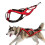 Adjustable Dog Pulling Harness for Large Breeds-Red M 6