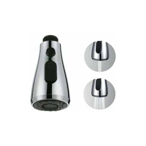 Lead-Free Copper Kitchen Faucet Head Replacement, 3-Function Pull Down Faucet Spray for Effortless Installation and Water Savings