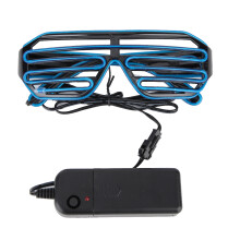 Mehrfarbige LED-Sonnenbrille mit Leuchtverschluss, Neonbrille, DJ-Kostümzubehör mit modischem Rahmen, hoher Leuchtkraft und langer Lebensdauer