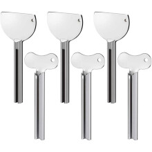 Presse-tubes en métal facile à utiliser, en acier inoxydable. Ce presse-tubes de dentifrice permet une extraction sans effort. Compact et