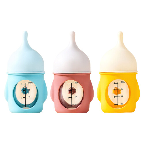 Soft Silicone and Plastic Nipples Pet Bottle for Easy-Blue 1