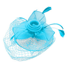 Dames pillbox fascinator hoedje, met veilige sluiting dankzij krokodillenclip, vintage Britse stijl met tijdloze, stijlvolle en elegante mesh vorm,