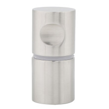Sonnette vidéo HD avec objectif grand angle, style contemporain, finition nickel satiné brossé, bouton encastré, acier inoxydable antichoc