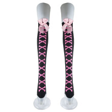 Bas cuissardes pour femmes, chaussettes squelette montantes au-dessus du genou, design effrayant et coupe extensible, matière douce, respirante et
