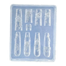 Flexible Nail Art Silicone Templates For Handmade-Style 9
