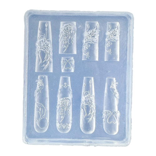 Flexible Nail Art Silicone Templates For Handmade-Style 9