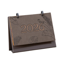 2026 Desk Calendar Decors Planner Simple Small Desk-Dark Grey