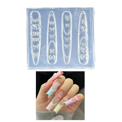 Flexible Nail Art Silicone Templates For Handmade-Style 9 2