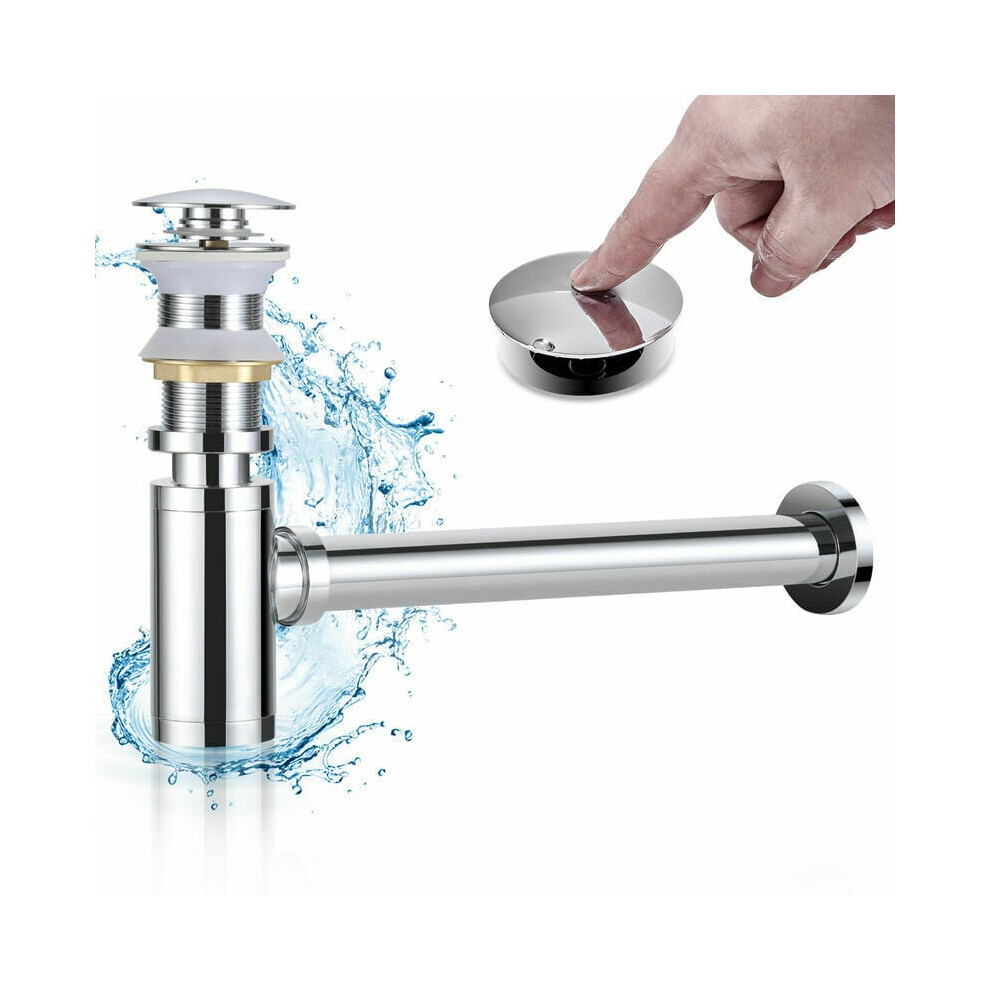 Sturdy Brass Construction P Trap For Bathroom Sinks, Universal Design With Easy Installation Features For Quick Plumbing Updates 9061222064370