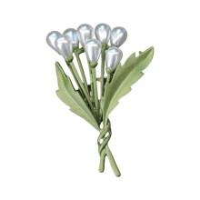 Beautiful Plant Pins Metal Brooches Fun Jewelry Unique Badge-19