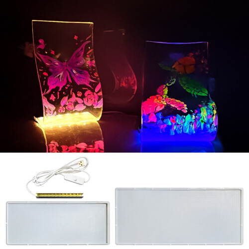 Silicone Resin Molds for DIY USB Night-Warm light Long style 2