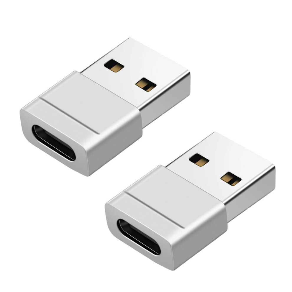Usb C Female To Usb Male Adapter 2 Pack Usb 2.0 480Mbps Data Transfer Converter 9339159516546