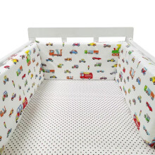 Breathable Mesh Cot Liner A26 200cm X 30cm Padded Crib Bumper Safer Baby Cot Bumpers