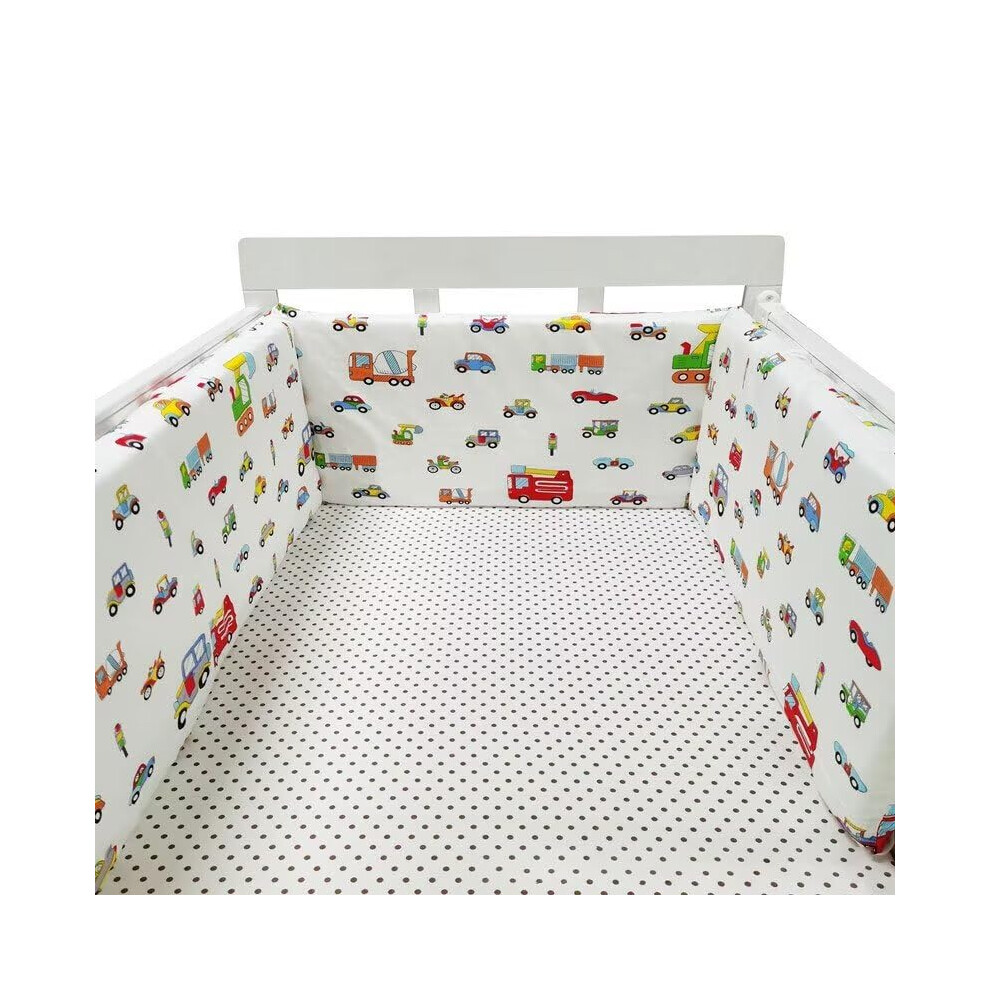 Breathable Mesh Cot Liner A26 200cm X 30cm Padded Crib Bumper Safer Baby Cot Bumpers