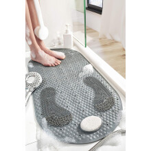 Badmat voor thuis, antislip ontwerp met 112 zuignappen, antibacterieel en schimmelwerend, machinewasbaar PVC-materiaal. Antislip badmat voor hotels.