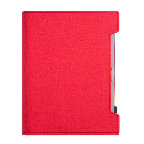 Refillable Hardcover Journal With 6 Rings Leather Binder-Red