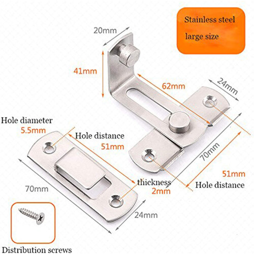 Κλειδαριά πόρτας με σχεδιασμό Flip & Tighten, πολλαπλών λειτουργιών κλειδαριά 1