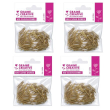 400 mini pregos dourados 20 mm