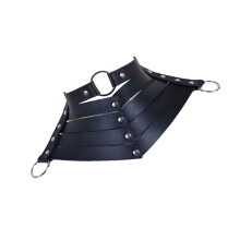 Goth Punk Faux Leather Necklace Adjustable O Ring Bows Tie