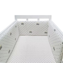 Cot Liner Headboard Bumper, Padded Side Protectors, Breathable Mesh Crib Rail Cover, AllRound Crib Liner 180x30