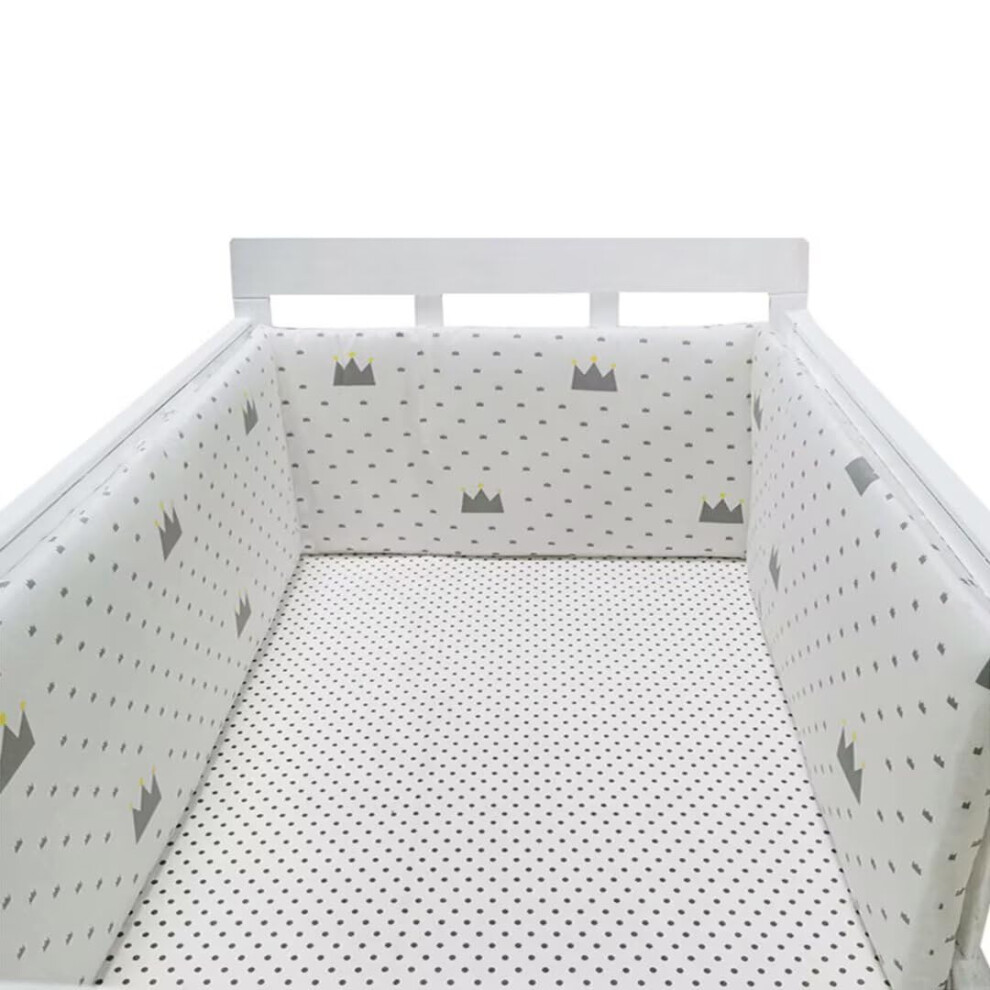 Cot Liner Headboard Bumper, Padded Side Protectors, Breathable Mesh Crib Rail Cover, AllRound Crib Liner 180x30