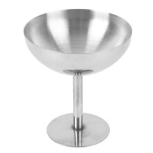 160ML SUS304 Edelstahl-Eisschüssel, runde Basis Dessertschüssel