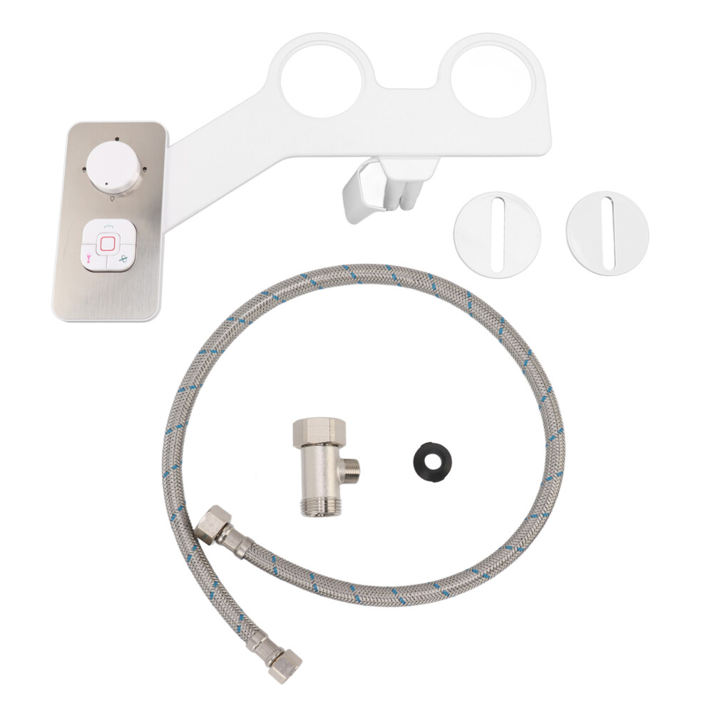 Toilet Bidet Attachment, Easy Install Universal Fit For Quick Setup, Non-Electric Dual Nozzles For Customized Hygiene, Self-Cleaning Retractable Nozzl 9061222077035