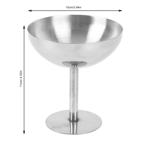 160ML SUS304 Edelstahl-Eisschüssel, runde Basis Dessertschüssel 1