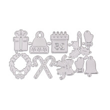 Metalen kerststansmessen stencil DIY scrapbook album papieren