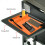Silikon Grillmatte hitzebeständig Spatel-Seitenregal-Pad Orange 366g 10