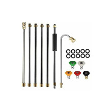 Ugelli per idropulitrice, set completo di ugelli in acciaio inox per un collegamento rapido, ampia compatibilità per un utilizzo senza problemi con