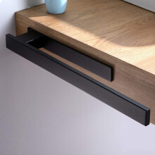 Handdoekstang met gladde afwerking, minimalistische look voor badkamer en keuken, zelfklevende bevestiging zonder boren, 39 cm lang, 5 cm van de
