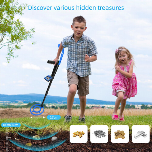 Youth Metal Detection Equipment 10cm Depth Capacity Lightweight 1
