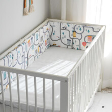 Bed Rail for Toddlers and Kids, Cot Liner Headboard Bumper, Padded Side Rails, AllRound Crib Rail Cover Breathable