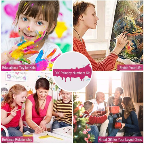 Creative Haven: Κιτ ζωγραφικής με αριθμούς, Ανακαλύψτε τη χαρά στη ζωγραφική αφηρημένων 2