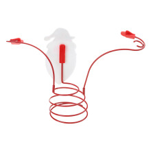 Weinflaschenregal mit Weihnachtsmann/Schneemann,- Roter Hut