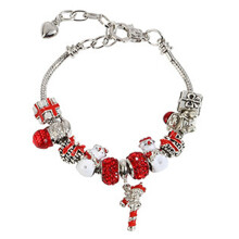 Bracelet extensible à breloques, bracelet tendance avec pendentif festif, matériau de haute qualité pour une longue durée de vie, bracelet