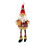 Weihnachtsschmuck, langbeiniger Elch,-Weihnachtsmann 1