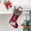 Weihnachtsstrümpfe, 45,7 cm, kariert, mit Plüschbündchen,-Elch 7