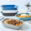 Oven Baking Dishes, Rectangular Ceramic Bakeware, Porcelain Lasagna Pan, Blue Ceramic Dish, Oven Safe Bakeware 5