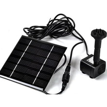 Umweltfreundliche Solar-Springbrunnenpumpe, Tauchpumpe für Gartenbrunnen mit 4 Sprühaufsätzen, solarbetriebenes Wasserzirkulationssystem, Hi